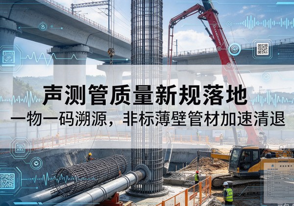 富裕声测管质量新规落地，一物一码溯源，非标薄壁管材加速清退